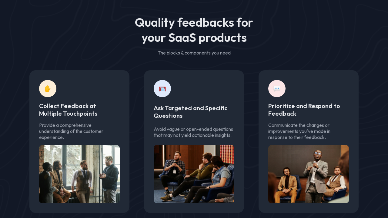 Simple Feature Section by Donatto | devChallenges