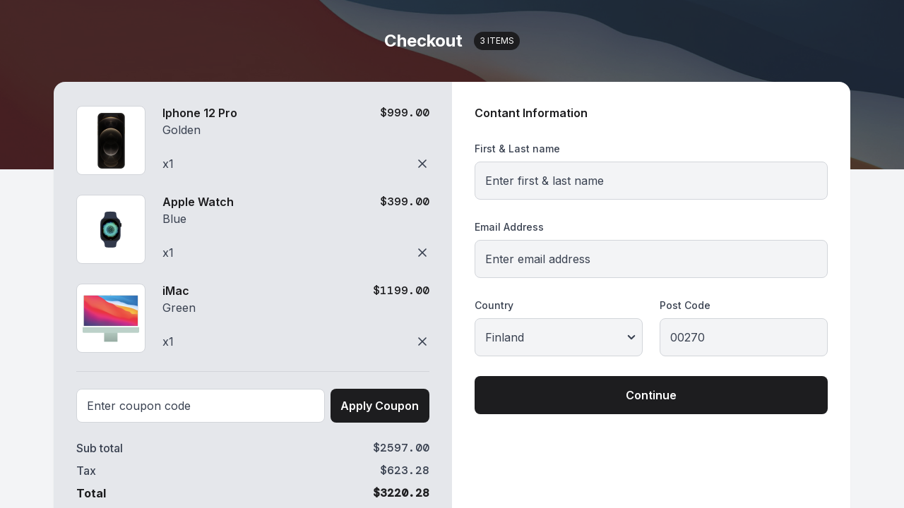 Device Shop Checkout by Andrés Gutiérrez Ramírez | devChallenges