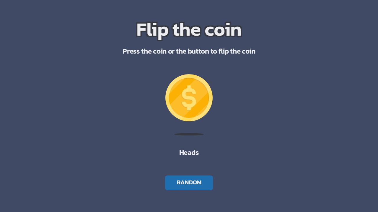 Flip The Coin by Lilly Hansen | devChallenges