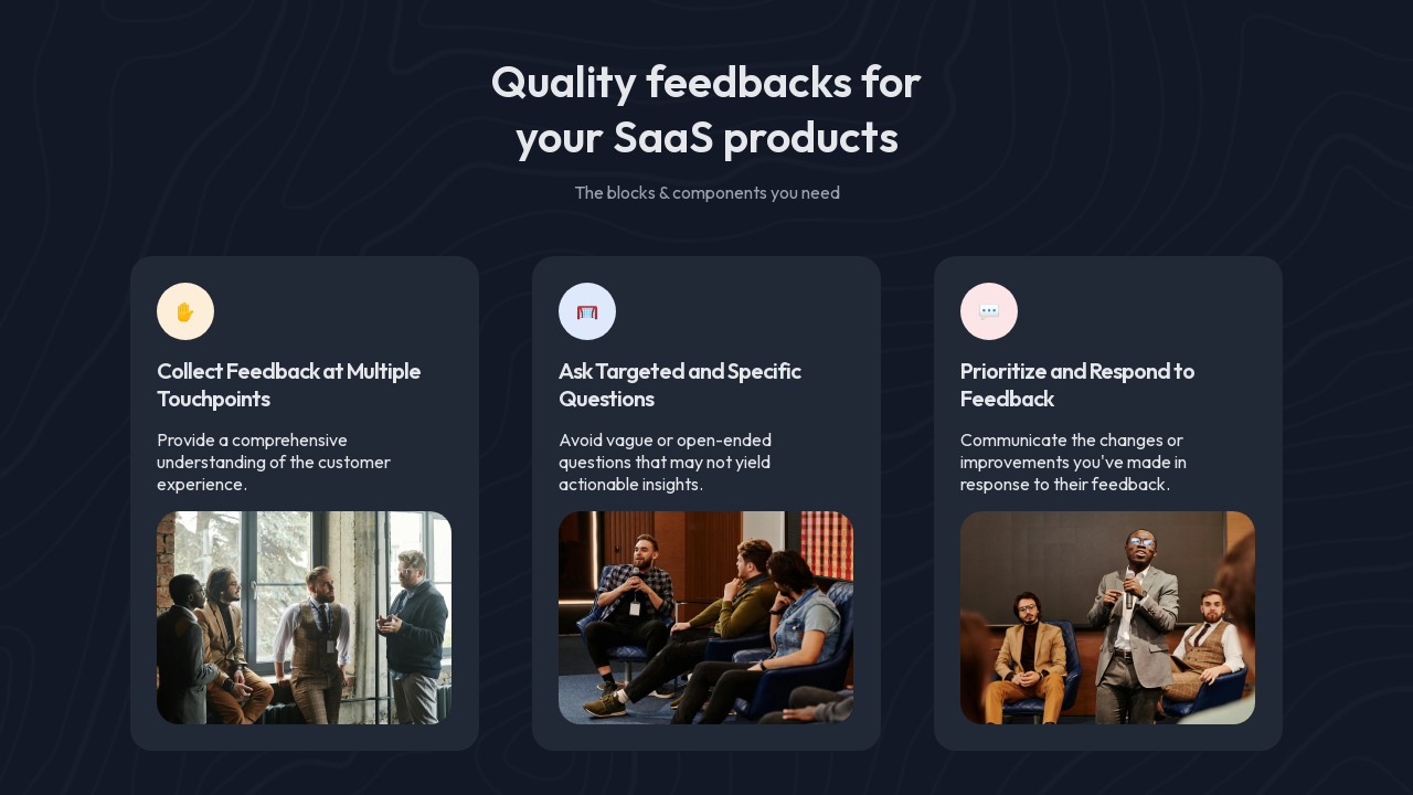 Simple Feature Section by nastya | devChallenges