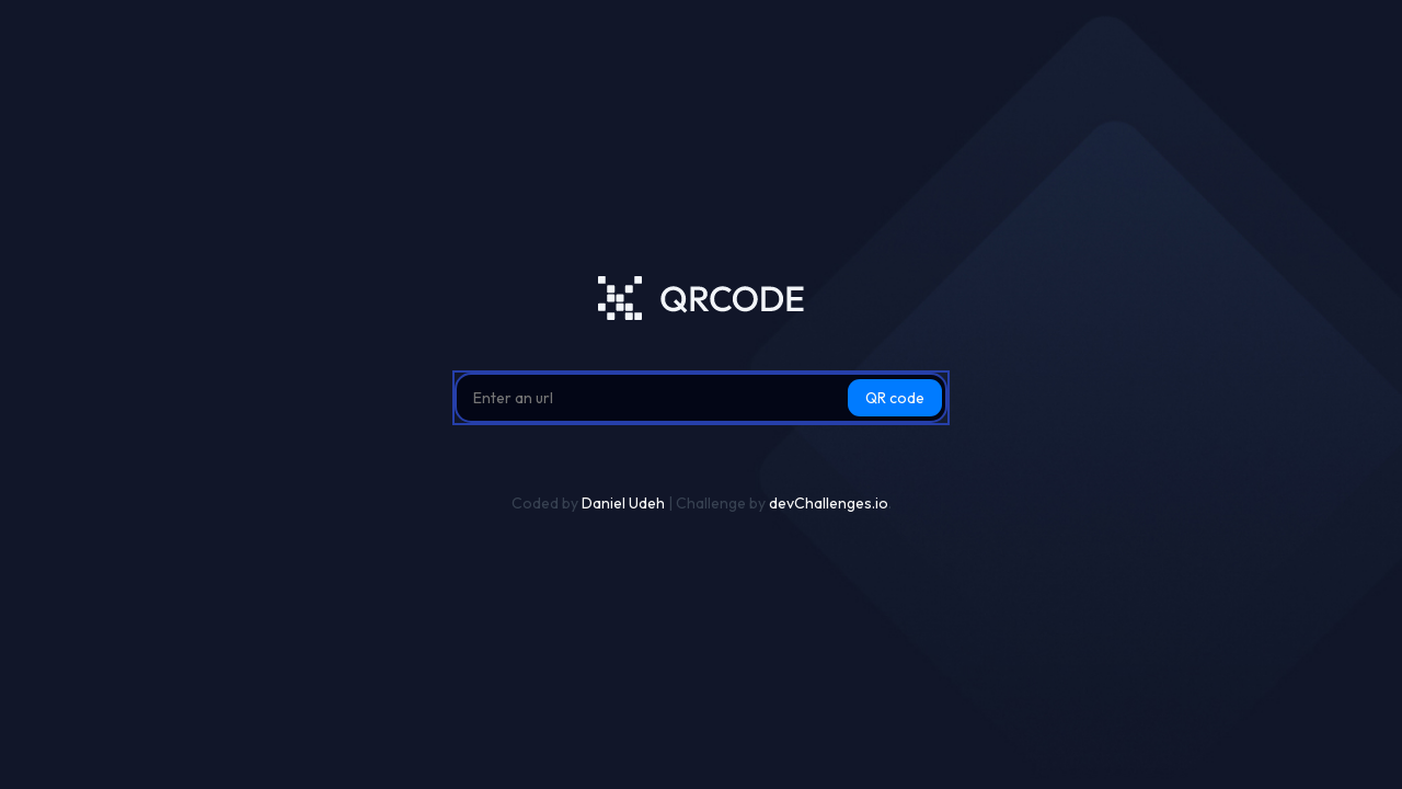 QR code generator by Lilly Ingram | devChallenges