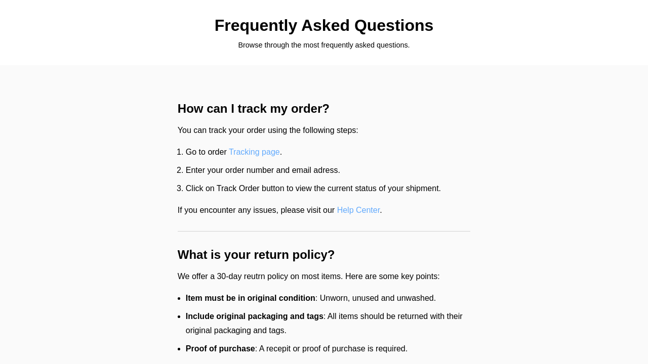 Simple Frequently Asked Questions (FAQ) by Josip Budrovčan | devChallenges